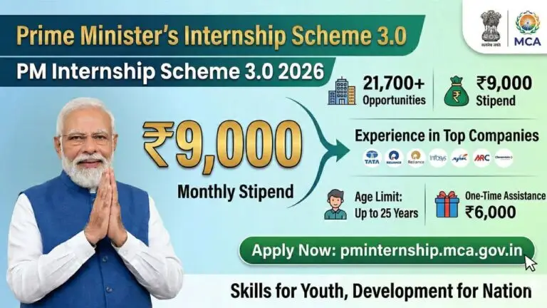 PM Internship Scheme 2026