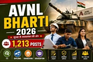 Read more about the article AVNL Bharti 2026 |आर्मर्ड व्हेईकल्स निगम लिमिटेडमध्ये 1213 पदांची मेगाभरती | Online Apply