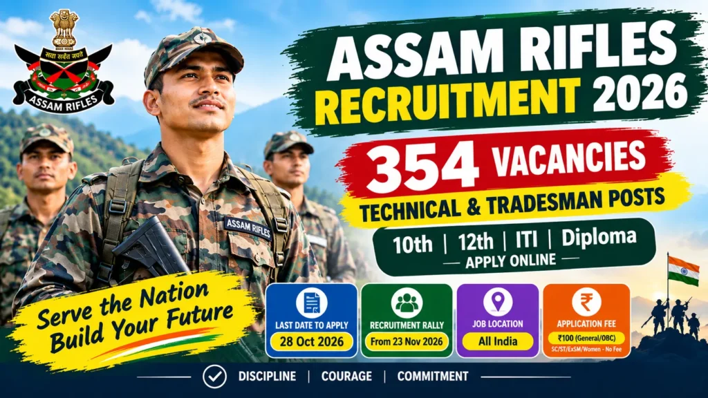 Assam Rifles Recruitment 2026